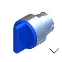238-3913 RS PRO 2 Position Selector Switch Head, 22.5mm Cutout, Blue Handle