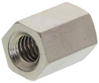htsb-m4-10-7-1 Essentra Threaded Standoff, M4 Thread, 10mm Body, Brass, Female/Female