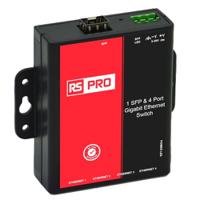 282-4456 RS PRO Industrial Ethernet Switch, 4 RJ45 Ports