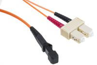 536-7415 RS PRO MT-RJ to SC Simplex Multi Mode OM1 Fibre Optic Cable, 62.5/125μm, Orange, 10m