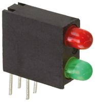 553-0312f Dialight 553-0312F, Green & Red Right Angle PCB LED Indicator, 2 LEDs, Through Hole 20 V