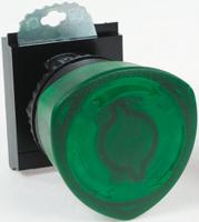 l22em20 BACO Series Green Illuminated Stay Put Push Button Head, 22mm Cutout, IP66