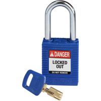 150251 Brady LOTO-101 Key Weatherproof Nylon, Steel Padlock, 6.35mm Shackle, 38.00mm Body