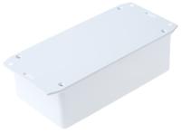 1591dflgy Hammond 1591 Series Grey Flame Retardant ABS Enclosure, IP54, Flanged, Grey Lid, 150 x 80 x 50mm