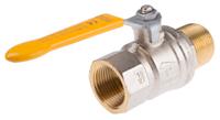 733-5274 RS PRO Brass Full Bore, 2 Way, Ball Valve, Threaded, BSPP 1in, 40 → 30bar Operating Pressure