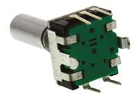 pec11r-4120f-s0018 Bourns 18 Pulse Incremental Mechanical Rotary Encoder with a 6 mm Flat Shaft, Through Hole