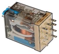553391250070 Finder Plug In Relay, 125V dc Coil, 10A Switching Current, 3PDT, 3PDT