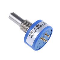 6639s-1-502 Bourns 6639 5kΩ Rotary Potentiometer Continuous-Turns 1-Gang Panel Mount, 6639S-1-502
