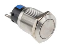 811-8572 RS PRO Push Button Switch, Momentary, Panel Mount, 19mm Cutout, SPDT, 250V ac, IP65, IP67