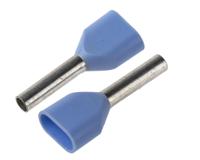 twe075-8 JST, TWE Insulated Crimp Bootlace Ferrule, 8mm Pin Length, 1.8mm Pin Diameter, 2 x 0.75mm² Wire Size, Grey