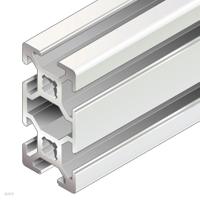 38429928913000 Bosch Rexroth Silver Aluminium Profile Strut, 20 x 40 mm, 6mm Groove, 3000mm Length