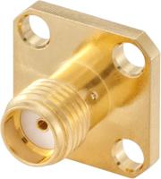 32k486-500l5 Rosenberger SMA Series, Jack Panel Mount, 50Ω, Solder Termination, Straight Body