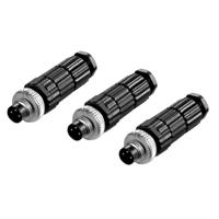 vw3l50300 Schneider Electric Circular Connector, 3 Contacts, M8 Connector, Male, Lexium Series