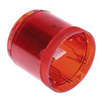 84310055 Werma 843 Series Red Steady Effect Beacon Unit, 24 V dc, LED Bulb, AC, DC, IP54
