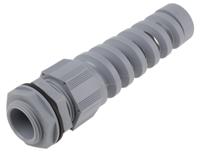 pns34-sl080 Alpha Wire FIT Wire Management Series Slate Chloroprene Rubber (O-Ring/Seal), Polyamide Cable Gland, NPT 3/4in Thread,