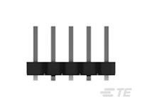 2842104-4 TE Connectivity AMPMODU Series Straight Surface Pin Header, 4 Contact(s), 2 mm Pitch, 1 Row, Unshrouded