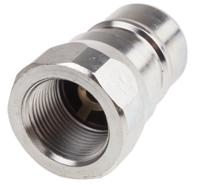 745-4707 RS PRO Steel Male Hydraulic Quick Connect Coupling, BSP 3/4 Male