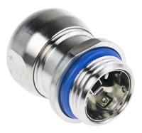 53806724 Lapp SKINTOP Series Metallic Stainless Steel Cable Gland, M20 Thread, 7mm min., 13mm max., IP68, IP69