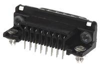 5747841-4 TE Connectivity Amplimite HD-20 15 Way Right Angle Through Hole D-sub Connector Plug, 2.74mm Pitch, with 4-40 UNC