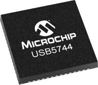usb5744b-i2gx01 Microchip USB5744B-I/2GX01, USB Controller, 480/12/1.5/5000Mbps, USB 3.1, 3.3 V, 56-Pin VQFN