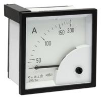 d72sd5a0-200a HOBUT D72SD Analogue Panel Ammeter 0/200A For 200/5A CT AC, 72mm x 72mm Moving Iron