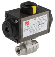 760-5652 RS PRO Ball type Pneumatic Actuated Valve, BSP 3/8in, 1000 psi