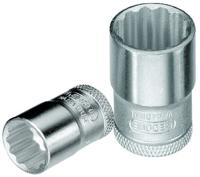 d-30-15 Gedore 3/8 in Drive 15mm Standard Socket, 12 point, 30 mm Overall Length