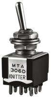 mta-306-h KNITTER-SWITCH Toggle Switch, Panel Mount, On-Off-(On), 3PDT, Solder Terminal