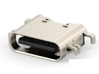 2480843-1 TE Connectivity Straight, Mid Mount, Receptacle- Single Port Type C 2 USB C Connector
