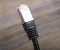 411-245 RS PRO, 2m Cat6, Black RJ45 to Male RJ45 Male, S/FTP Shielded, Terminated PVC Sheath