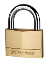 160eurd Master Lock Padlock Brass Padlock, 9mm Shackle, 60mm Body