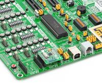 mikroe-1304 MikroElektronika nRF C Click nRF24L01P RF Transceiver mikroBus Click Board for Active RFID, Game Controllers, Home &