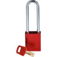 150332 Brady LOTO-99 Key Weatherproof Aluminium Padlock, 6.35mm Shackle, 38.00mm Body