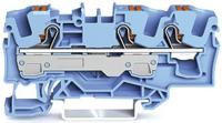 2206-1304 WAGO  TOPJOB S, 2206 Series Blue, 6mm², Single-Level, Push-In Cage Clamp Termination, ATEX, IECEx