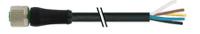 7000-p4221-p040300 Murrelektronik Limited Female 5 way Threaded to Power Cable, 3 m