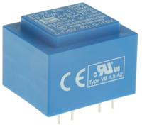 avb1529 Block 9V ac 2 Output Through Hole PCB Transformer, 1.5VA