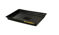 jen28719bl Justrite Polyethylene Drum Tray for Spill Control, 29g Capacity
