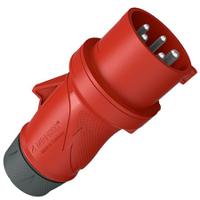 13563 MENNEKES, PowerTOP Xtra IP54 Red 5P Connector Plug, Rated At 16A, 400 V