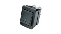 c1553pbnaj Bulgin Illuminated DPST, (On)-Off Rocker Switch Panel Mount