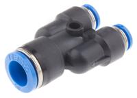 qsy-10-6 Festo QSY Series Y Tube-to-Tube Adaptor, Push In 10 mm to Push In 6 mm, Tube-to-Tube Connection Style, 130611
