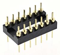 ar-14-stt ASSMANN WSW Straight Through Hole Mount 2.54mm Pitch IC Socket Adapter, 14 Pin Male DIP to 14 Pin Male DIP