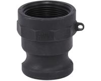 2211005 Sferaco Hose Connector, Straight Camlock Adaptor, BSP 3/4in 3/4in ID, 6 bar