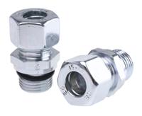 ge15lredcf Parker GE-R-ED Series Straight Threaded Adaptor, G 1/2 Male to Push In 15 mm, Threaded-to-Tube Connection Style