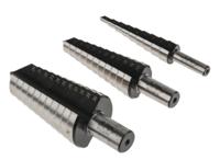 232-608 RS PRO 3-Piece Step Drill Bit Set for Metal, 30mm Max, 4mm Min, HSS Bits