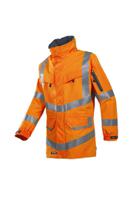 s101-703z-l Sioen Mildura Orange Men Hi Vis Jacket, L