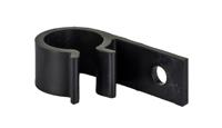 211-70104-6d20-pom-bk HellermannTyton Black Polyacetal D-shaped clip, 20mm Max. Bundle