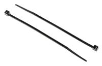 811-1482 RS PRO Cable Tie, 100mm x 2.5 mm, Black Nylon, Pk-100