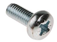 553-611 RS PRO Pozidriv M5 Pan Steel Machine Screws DIN 7985Z x 12.0mm