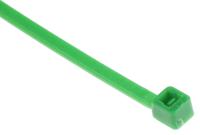 233-225 RS PRO Cable Tie, 100mm x 2.5 mm, Green Nylon, Pk-100