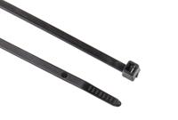 111-05260-t50i-pa66w-bk HellermannTyton Cable Tie, 300mm x 4.6 mm, Black Polyamide 6.6 (PA66), Pk-100